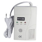 220V la alarma del detector de escape del gas del hogar de la CA LED con el auto obturó la válvula electromagnética