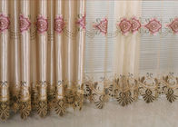 Tela contemporánea hermosa de la cortina de las telas bordadas del poliéster