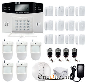 Sistema de alarma inalámbrico de la seguridad del G/M del hogar con el aviso LCD de la voz