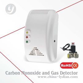 Detector del monóxido y de gas de carbono con la válvula obturada